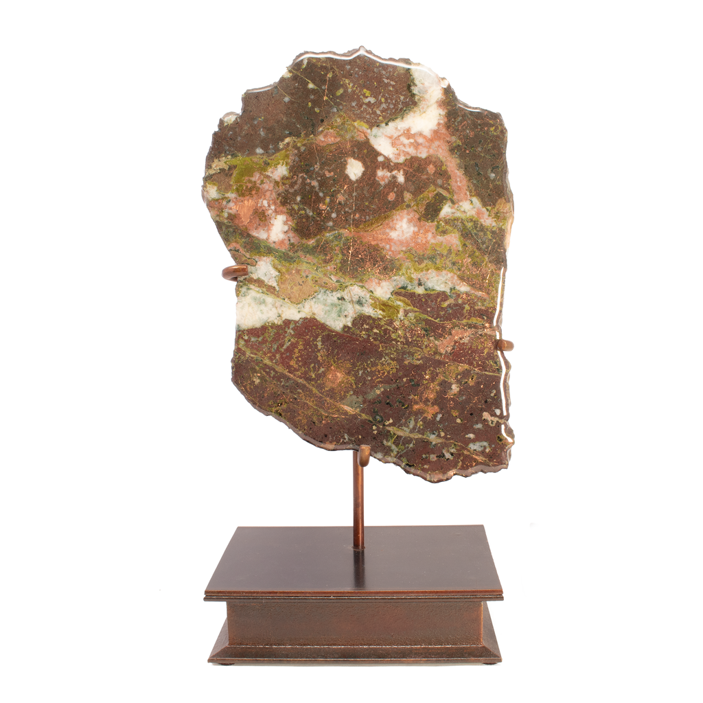 Michigan Vein Copper Slice In Custom Stand