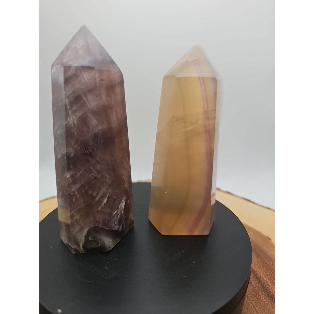 Fluorite crystals Set Of 2 1.69lbs by CrystalCloud Company