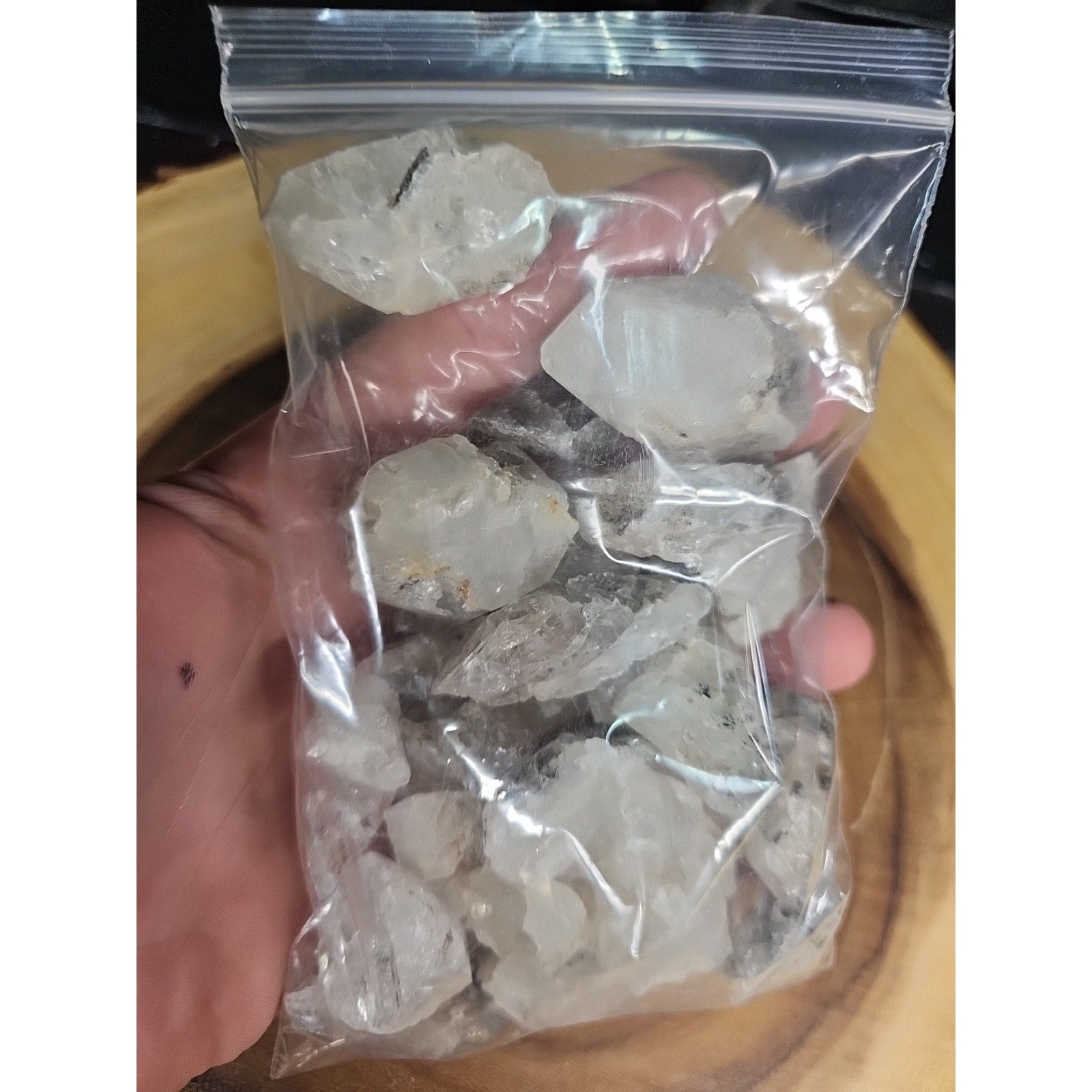 Natural Quartz Crystal pieces from Fonda, NY (aka Herkimer Diamond) 303grams by CrystalCloud Company