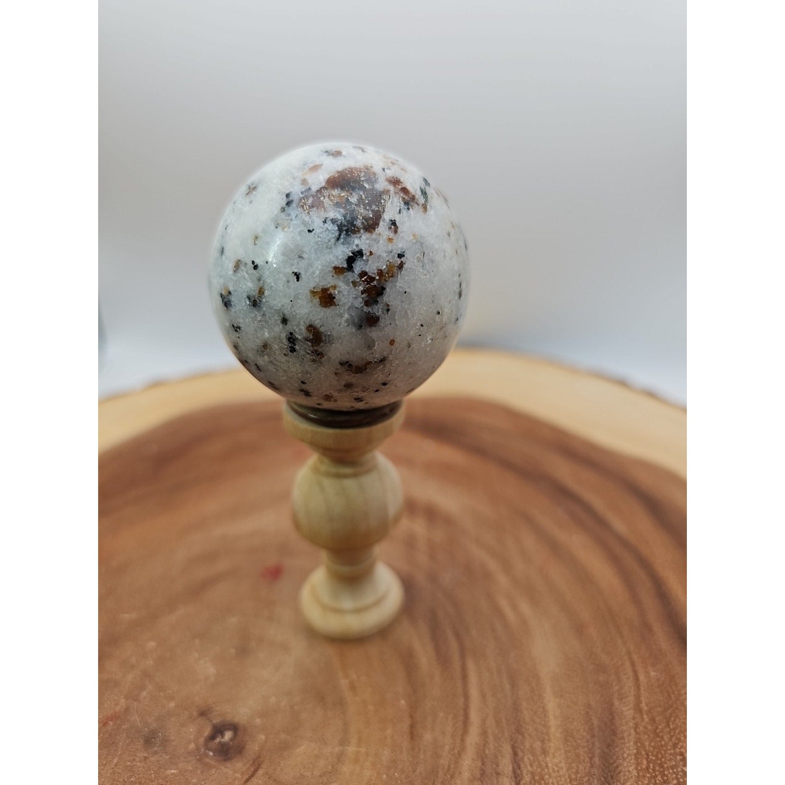 Ocean Jasper Sphere W/Stand 204g by CrystalCloud Company