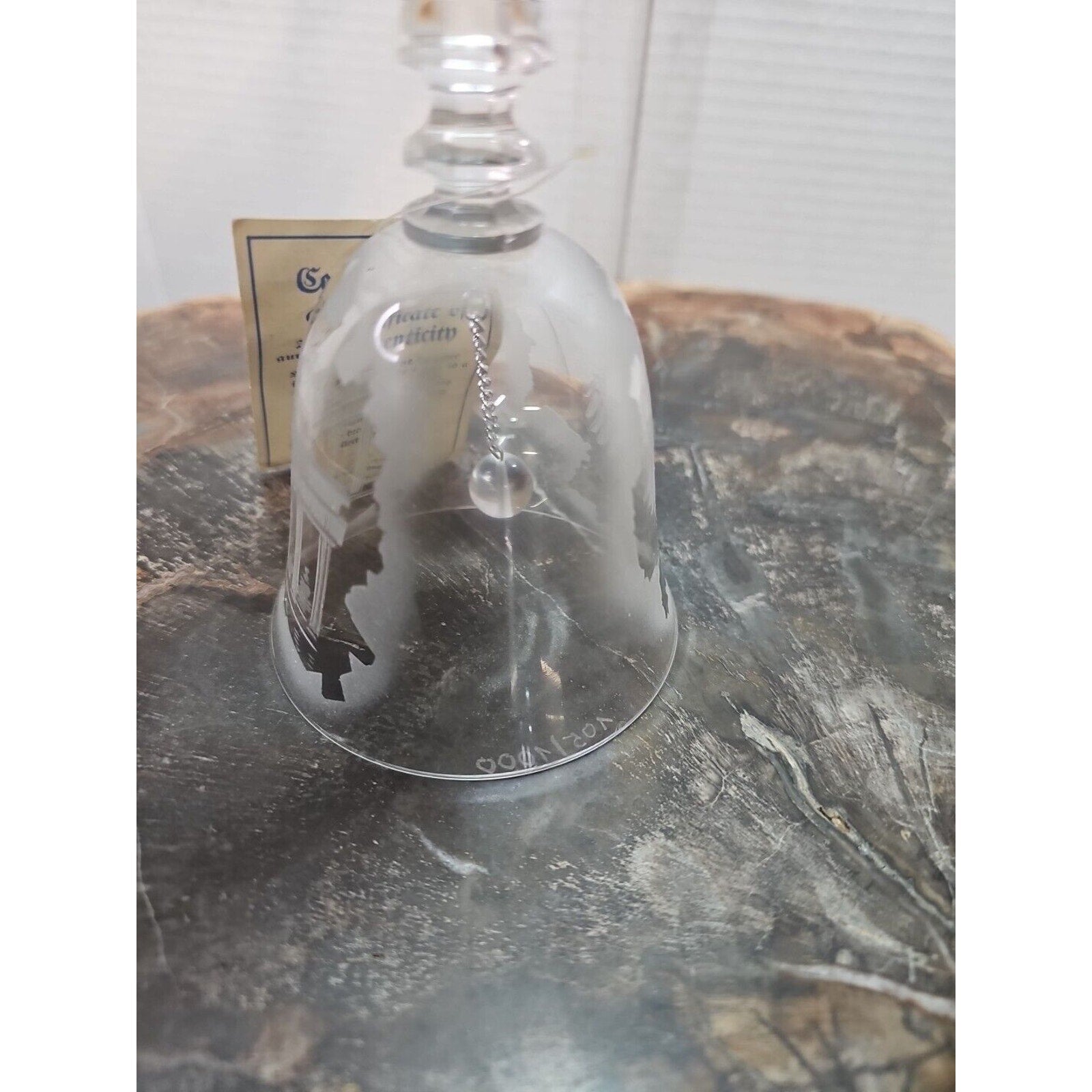 Crystal Bell Branderburg Hademade Limited edition.West Germany Berlin Wall by CrystalCloud Company