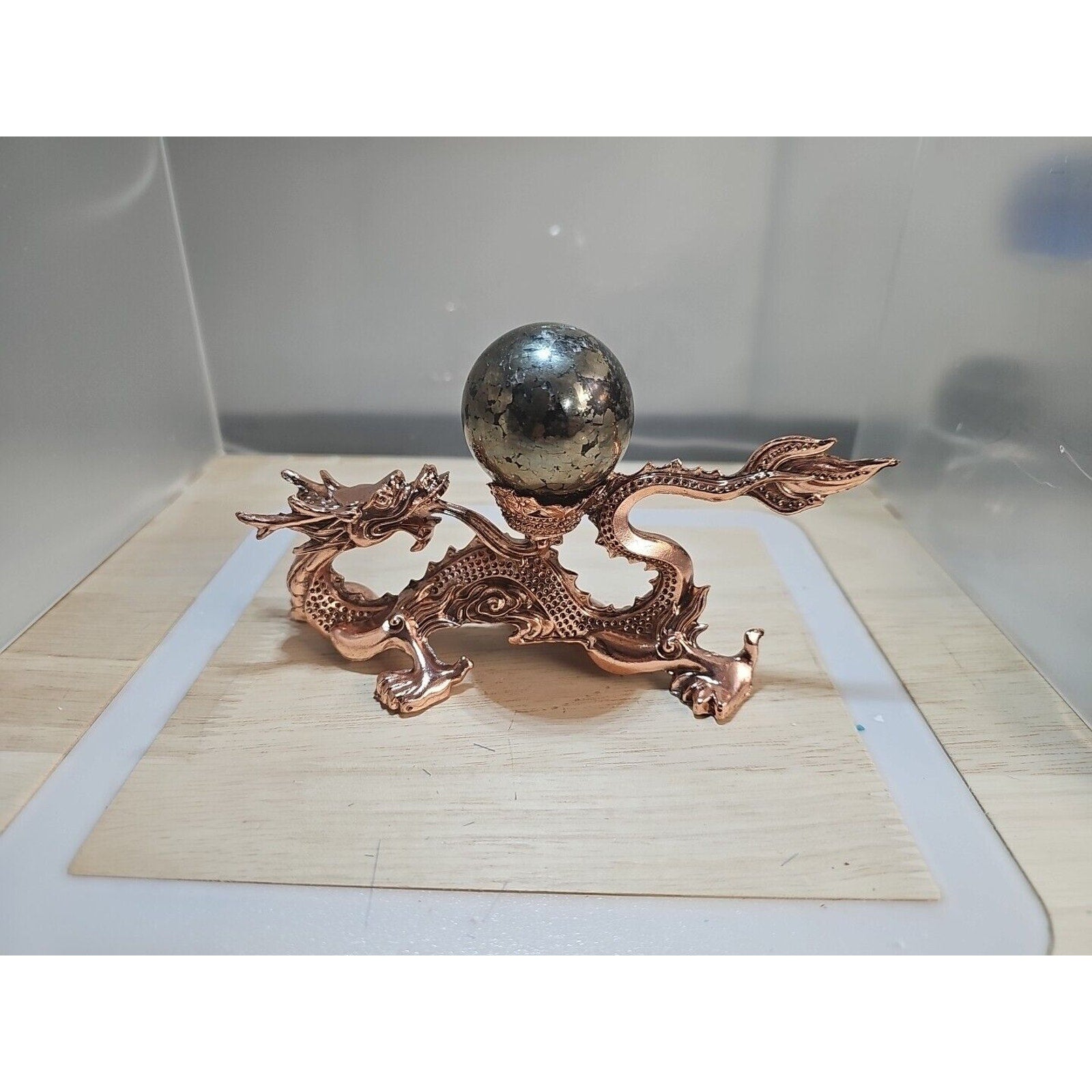 Chalcopyrite Crystal Sphere — 187g, Carved Quartz Ball for Reiki Healing | CrystalCloud Company by CrystalCloud Company