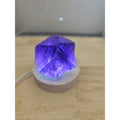 Natural Amethyst Backbone Scepter Crystal with LED — 294g Mineral Specimen | CrystalCloud Company by CrystalCloud Company