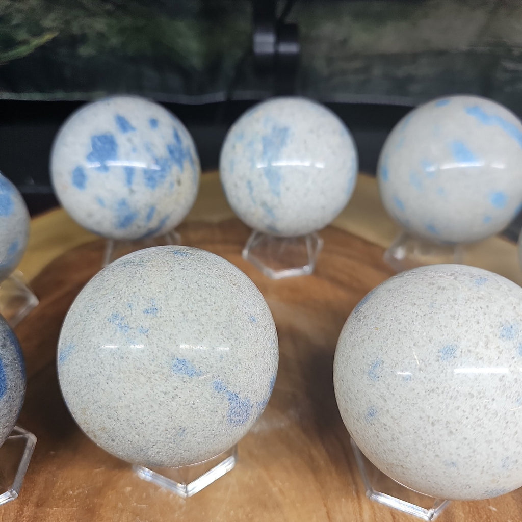 Lazurite Crystal Quartz sphere by CrystalCloud Company