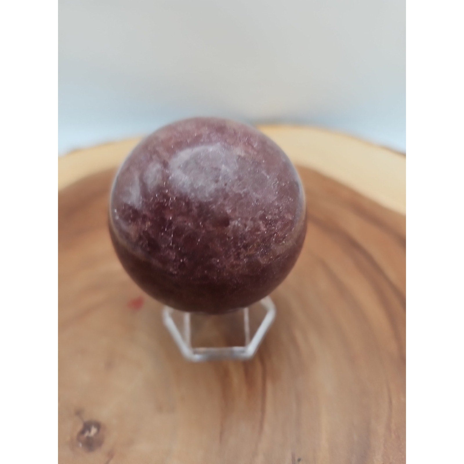 Strawberry Quartz Crystal Sphere 260g 55mm by CrystalCloud Company