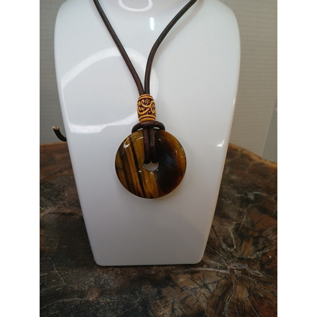 Tiger Eye Necklace Handmade by CrystalCloudCompany