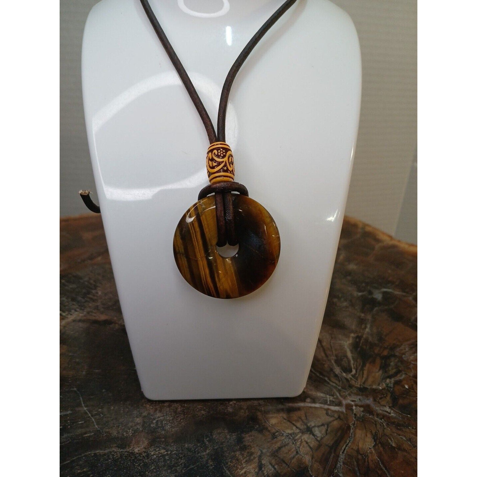 Tiger Eye Necklace Handmade by CrystalCloudCompany