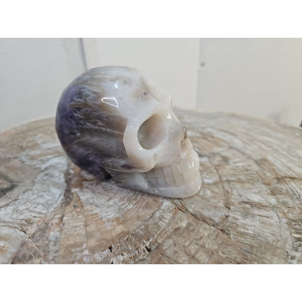2.2 lb Natural Amethyst Hand-Carved Crystal Skull — Spiritual Collector Piece | CrystalCloud Company by CrystalCloud Company
