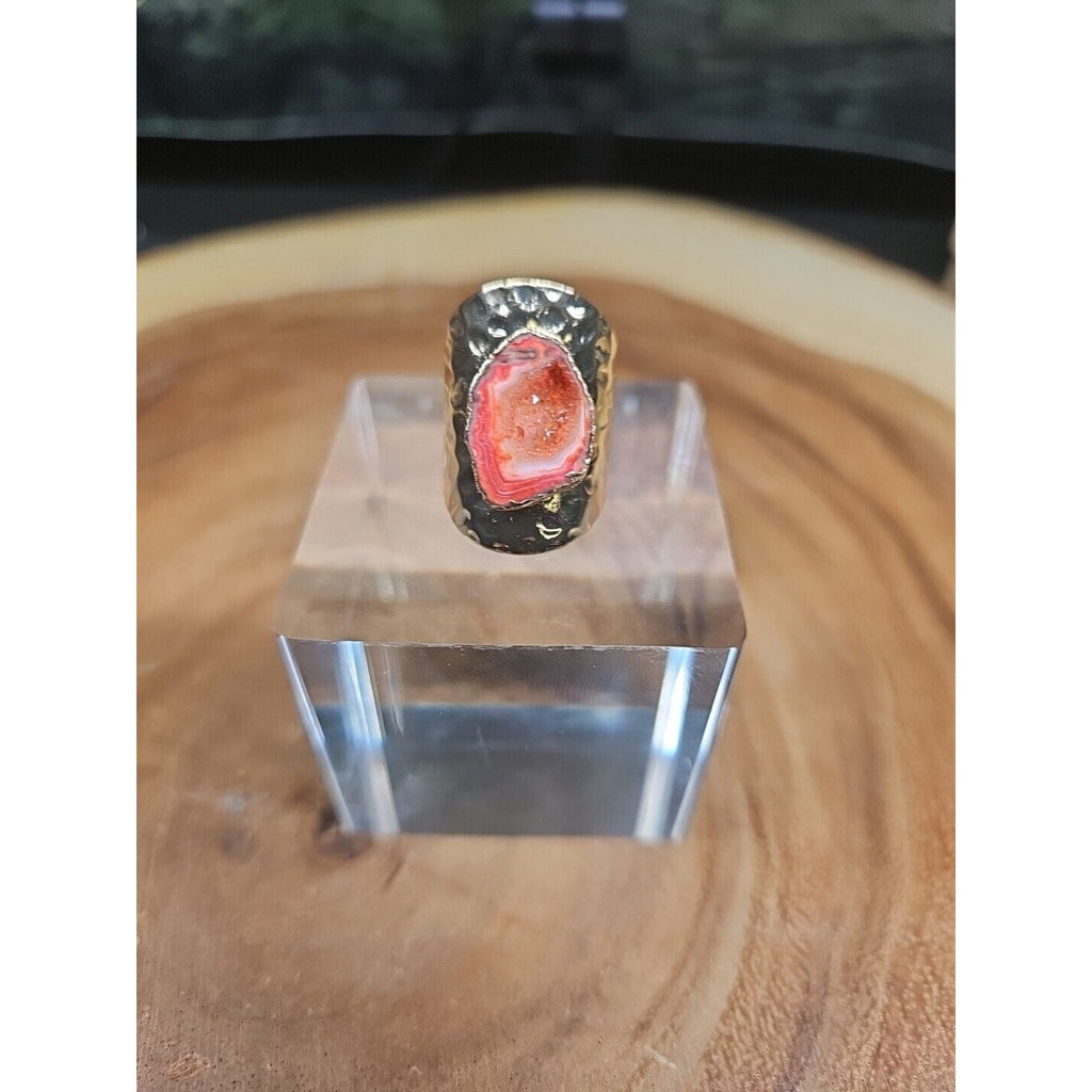 Agate Adjustable Ring by CrystalCloud Company