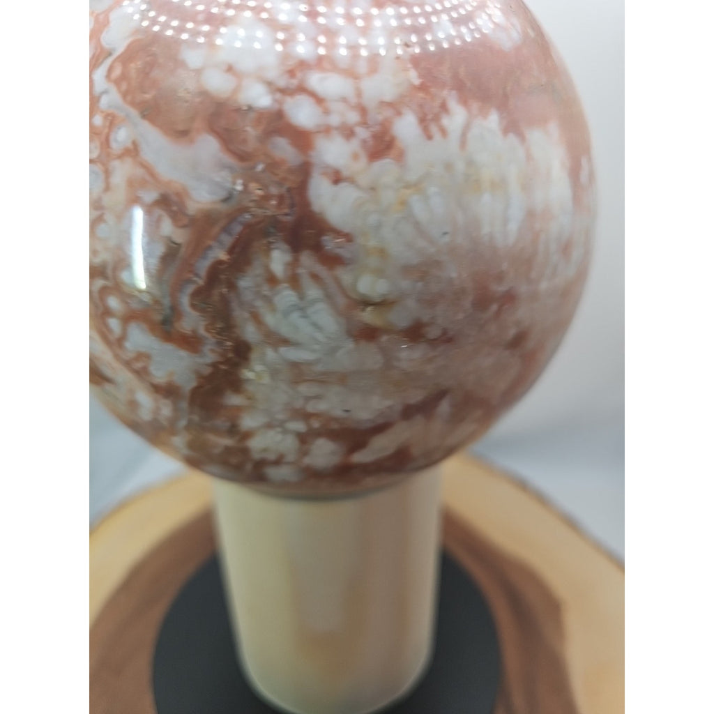 Natural Chocolate Agate Sphere - Grounding Madagascar Gem | 10.42LB by CrystalCloud Company