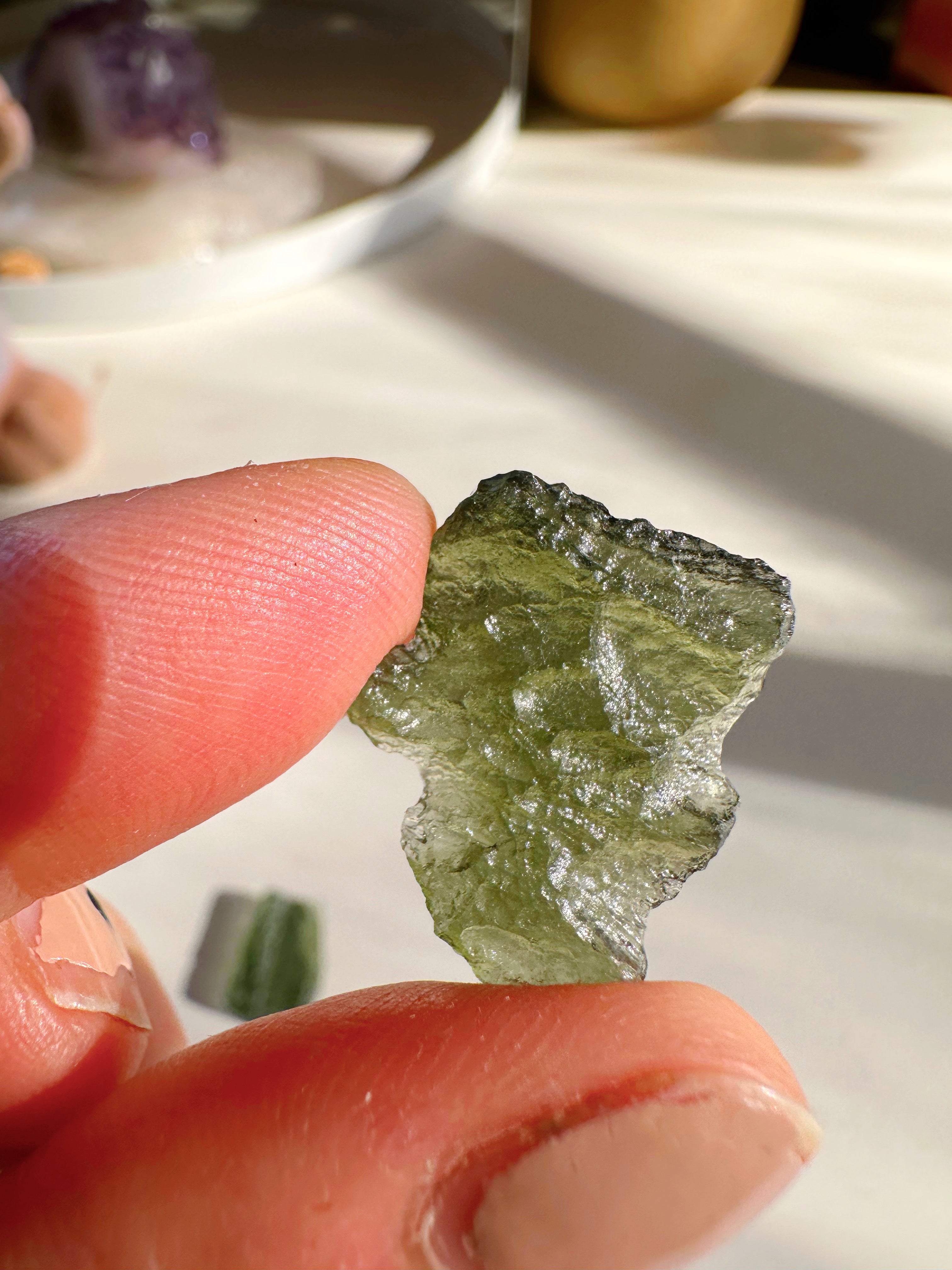 Chlum Moldavite #6 - AA
