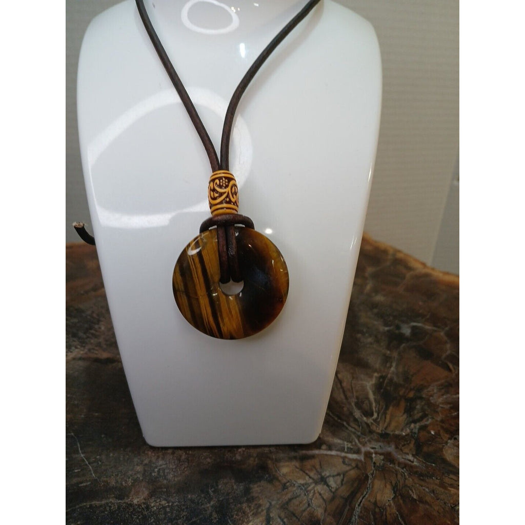 Tiger Eye Necklace Handmade by CrystalCloudCompany