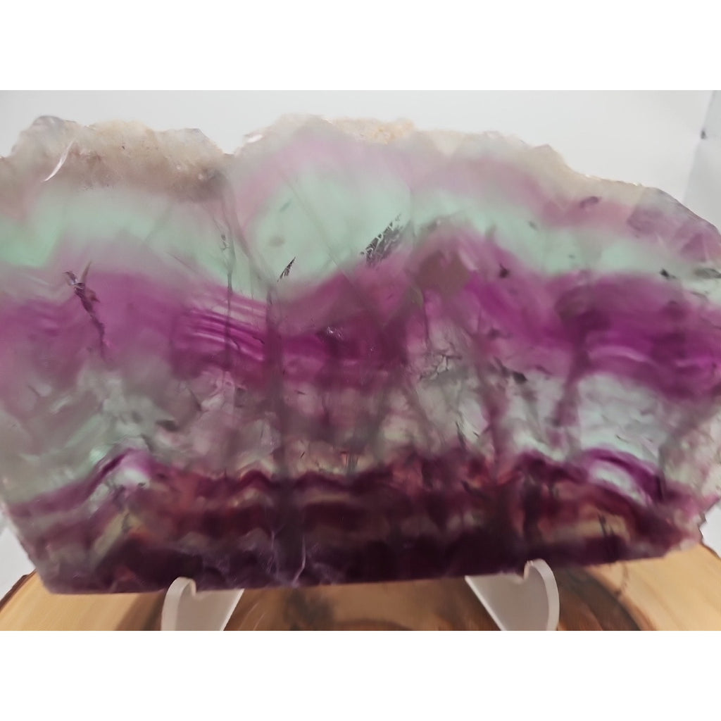 5.7LB Natural Fluorite Quartz Crystal Sheet - Vitreous Mineral Specimen | CrystalCloud Company by CrystalCloud Company