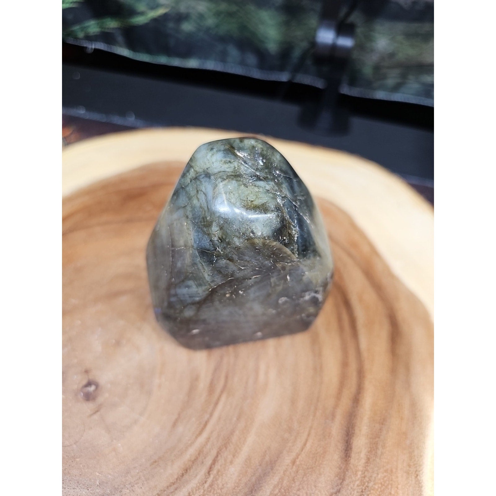 1.48LB 1Pcs Natural Rainbow Labradorite Crystal Spectrolite Stone by CrystalCloud Company