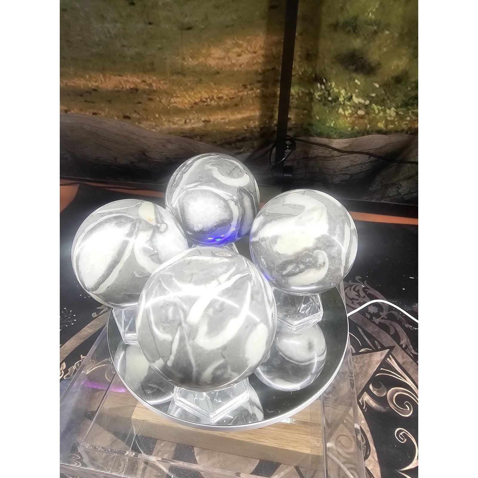 1000 eye Jasper 55mm To 60mm by CrystalCloud Company