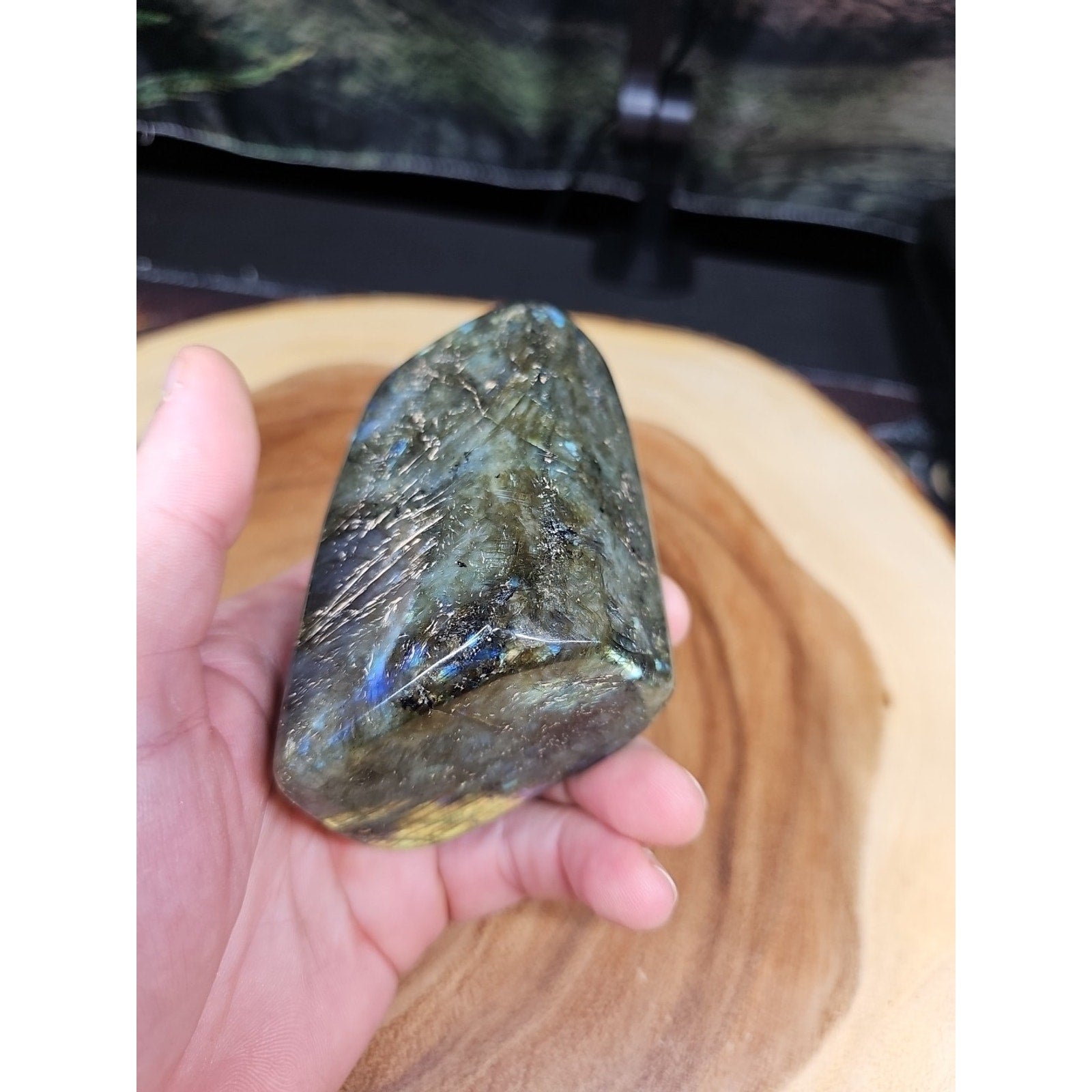 1LB 1Pcs Natural Rainbow Labradorite Crystal Spectrolite Stone by CrystalCloud Company