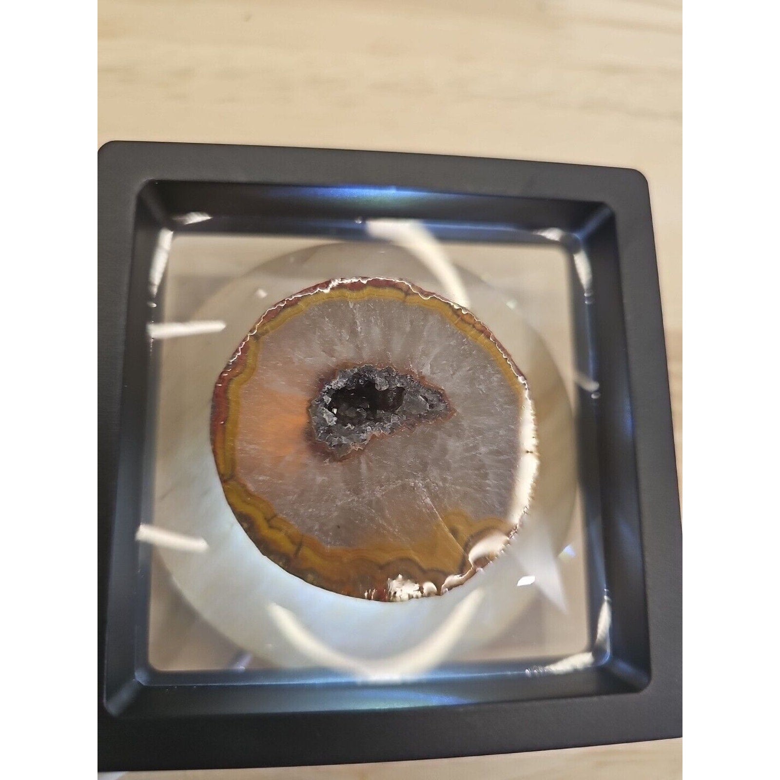 79g Rare Natural Raw Color Surya Agate Crystal Geode Specimen Healing Q643 by CrystalCloud Company