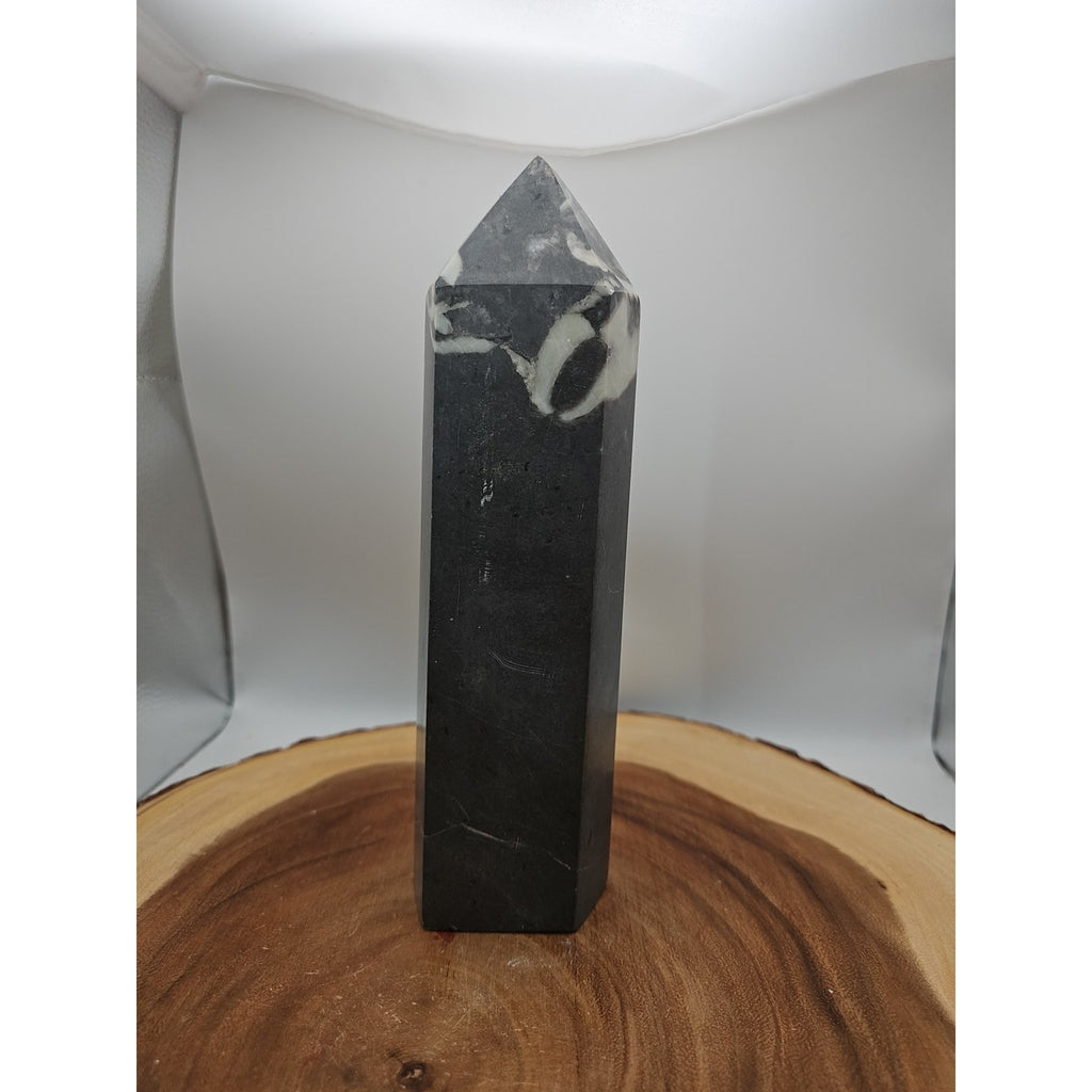 3.14lb 1000 Eye Jasper Quartz Tower 9in Tall Has Chip On Top by CrystalCloud Company