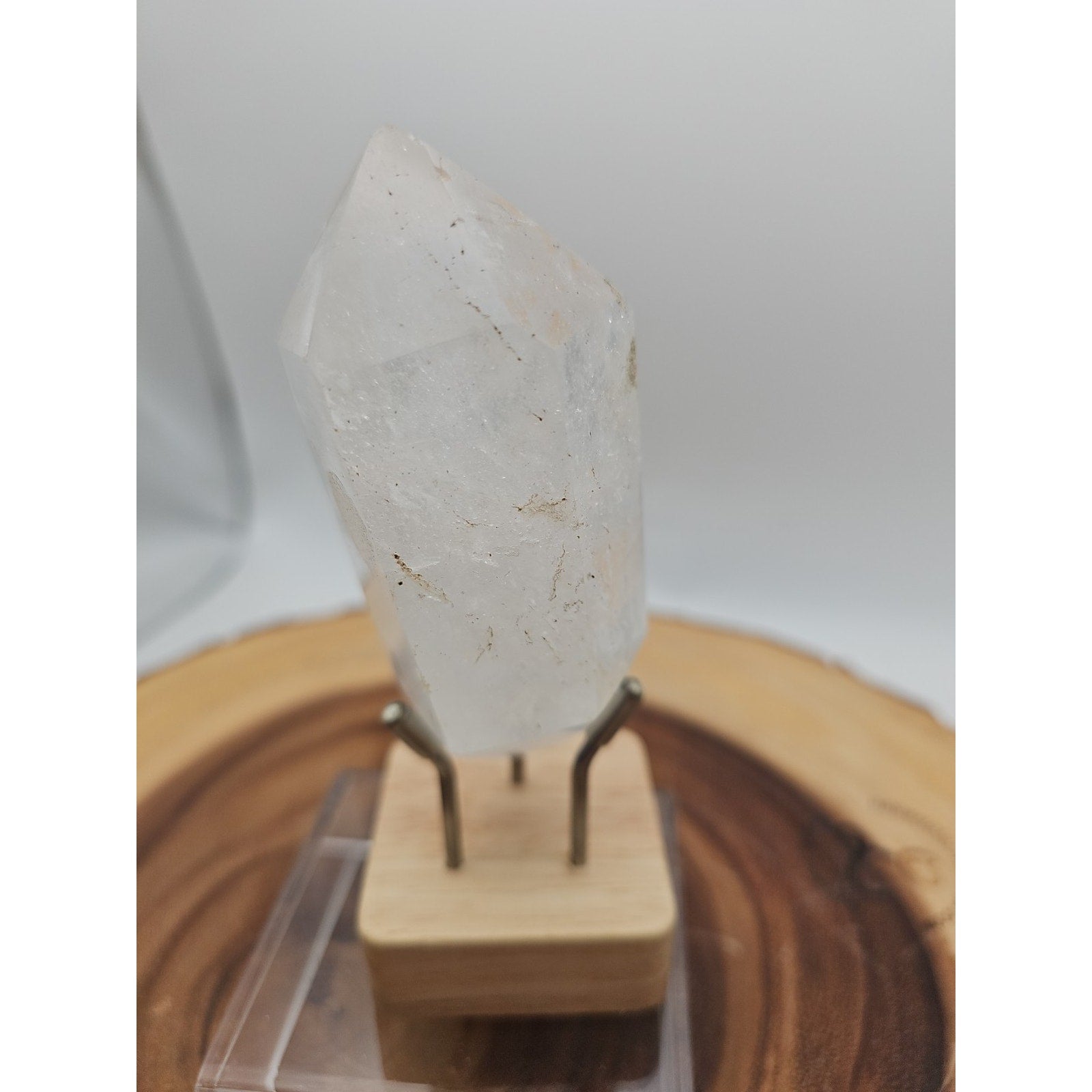 Quartz Crystal Point .49lb With Stand by CrystalCloud Company