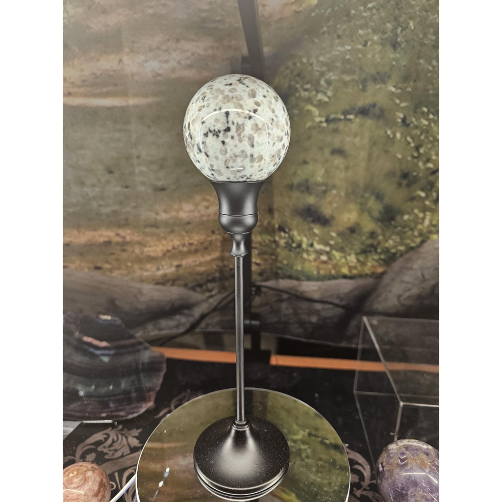 Kiwi jasper 60mm W/stand by CrystalCloud Company