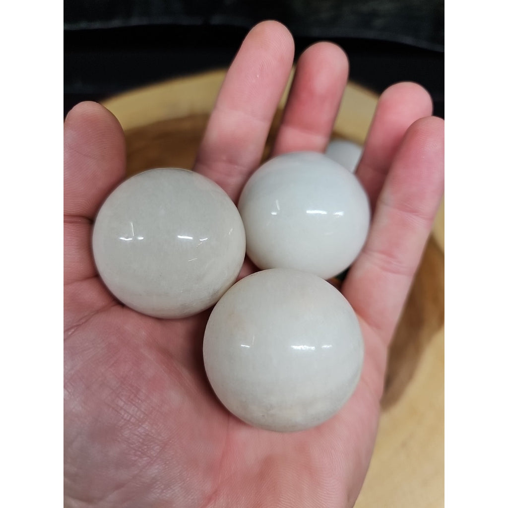 1each Natural Quartz Crystal Jasper Sphere Ball Healing 40mm W/ring Stand Random by CrystalCloud Company