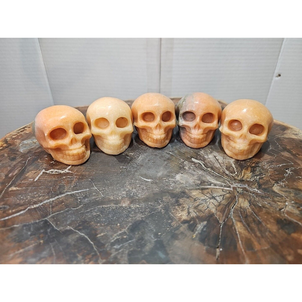 Natural Sunstone Quartz Crystal Skull Carving — Brazil | CrystalCloud Company by CrystalCloud Company