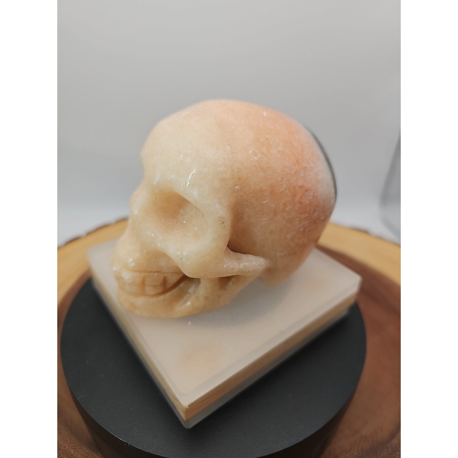 1.56 Natural sunstone Skull Crystal Carving Mixed Stones Healing by CrystalCloud Company