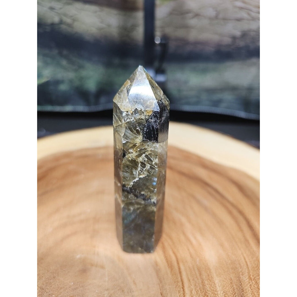 Labradorite Tower 4in 143gr by CrystalCloud Company