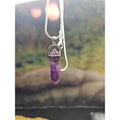 Amethyst Crystal Hexagon Pendant Necklace — 16in Silver Chain | CrystalCloud Company by CrystalCloud Company