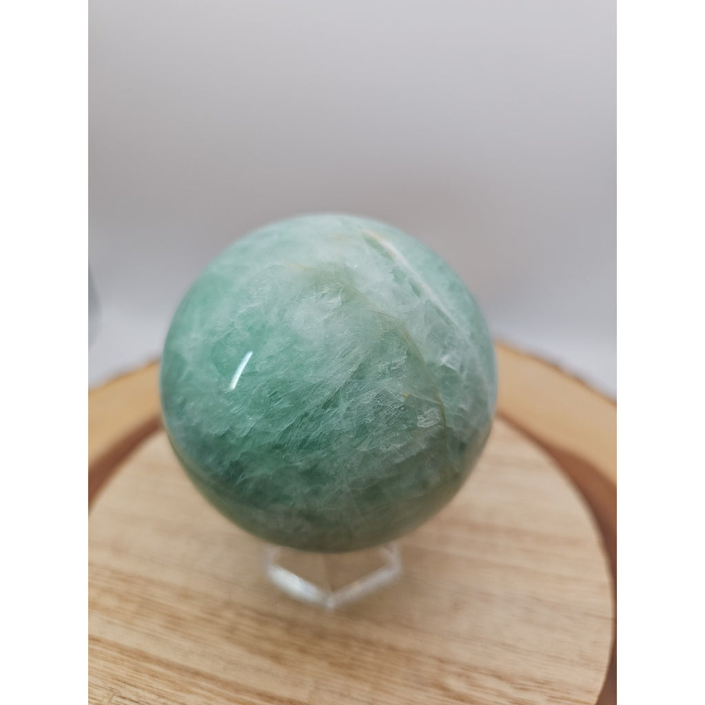 1.43lb Natural Rainbow Fluorite Quartz Crystal Sphere Ball Polished by CrystalCloud Company