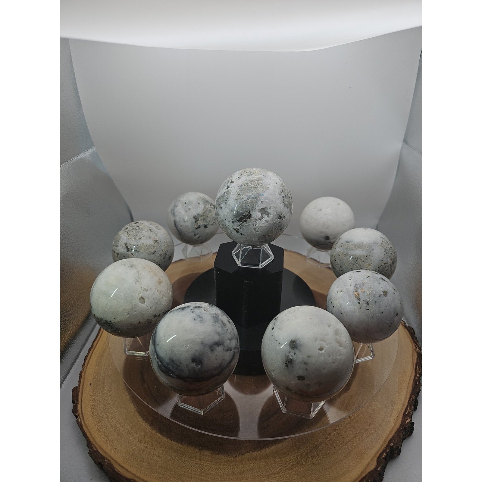 1 Each Natural Golden Pyrite & Jasper Crystal Sphere Ball Polished 55mm + by CrystalCloud Company