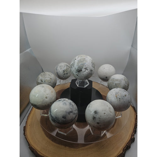 1 Each Natural Golden Pyrite & Jasper Crystal Sphere Ball Polished 55mm + by CrystalCloud Company
