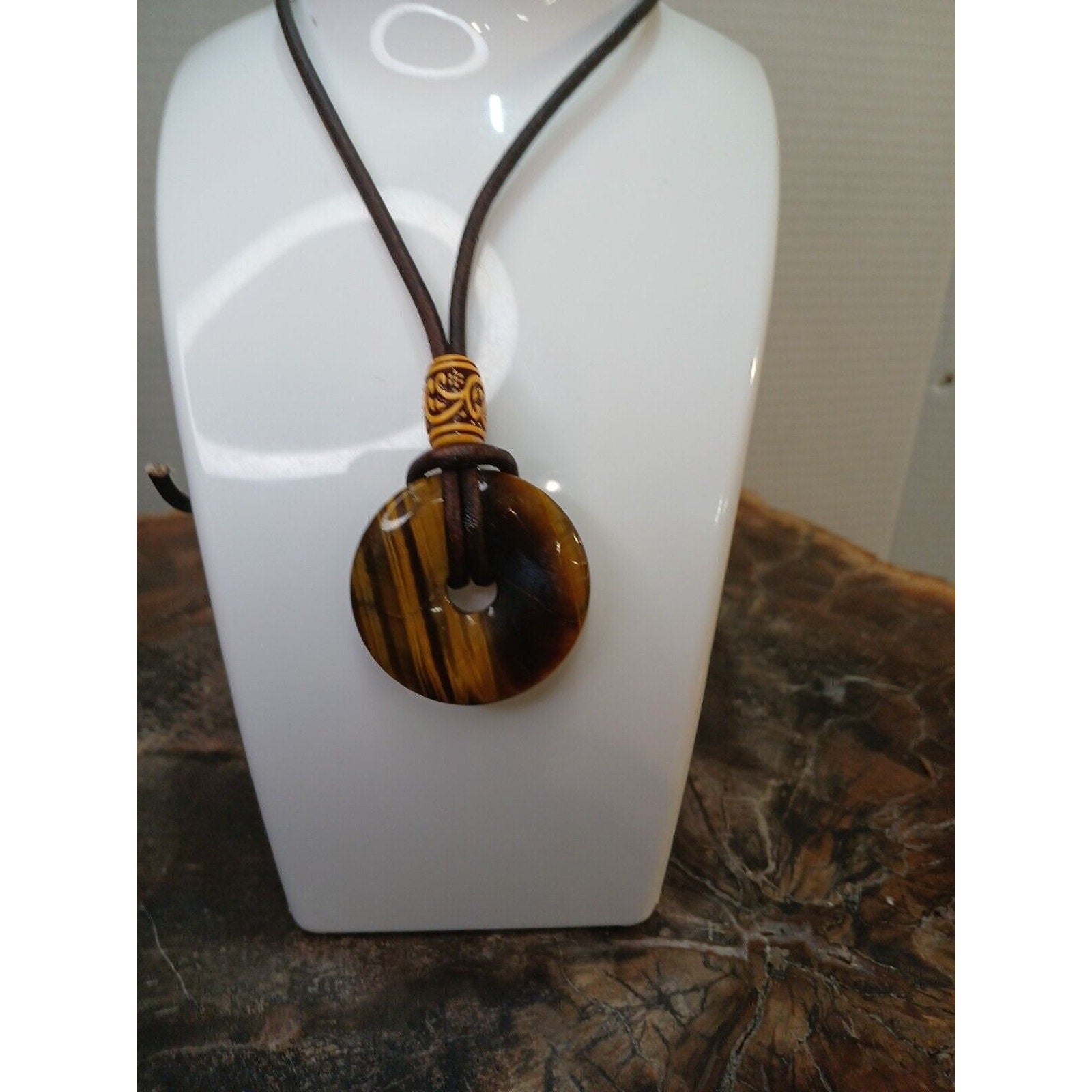 Tiger Eye Necklace Handmade by CrystalCloudCompany