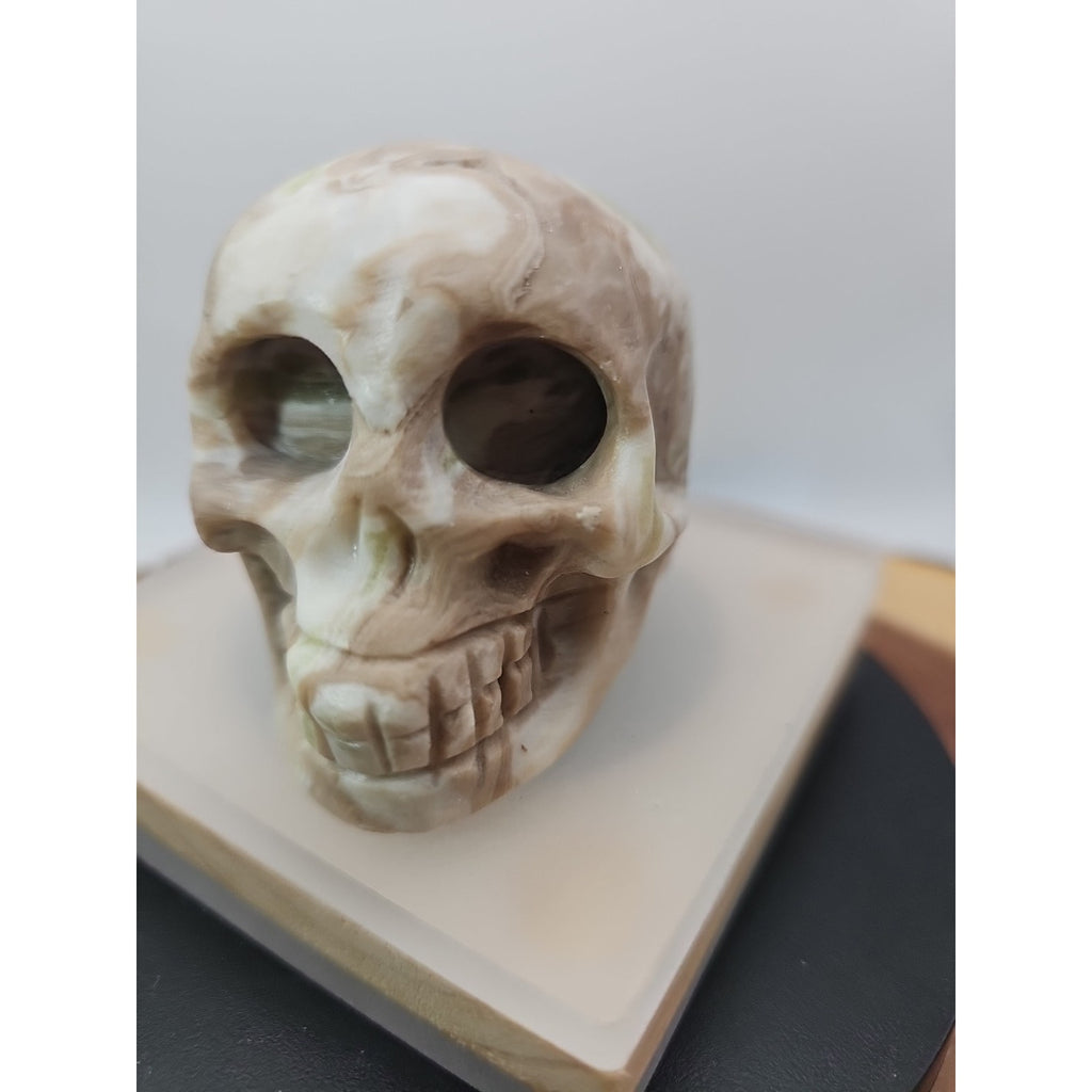 .89lb Natural Jasper Calcite Skulls Crystal Carving Mixed Stones Healing by CrystalCloud Company