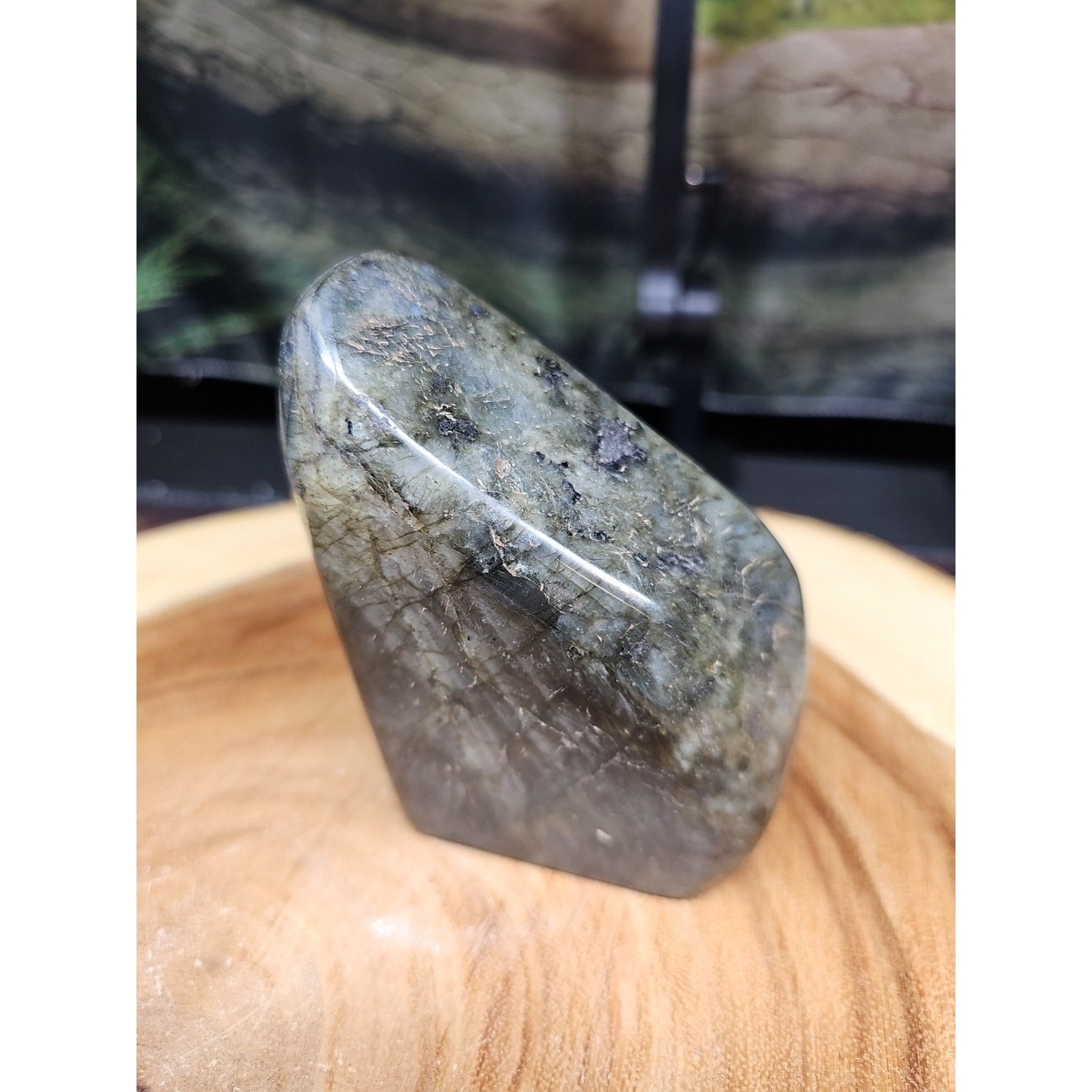 1.45LB 1Pcs Natural Rainbow Labradorite Crystal Spectrolite Stone by CrystalCloud Company