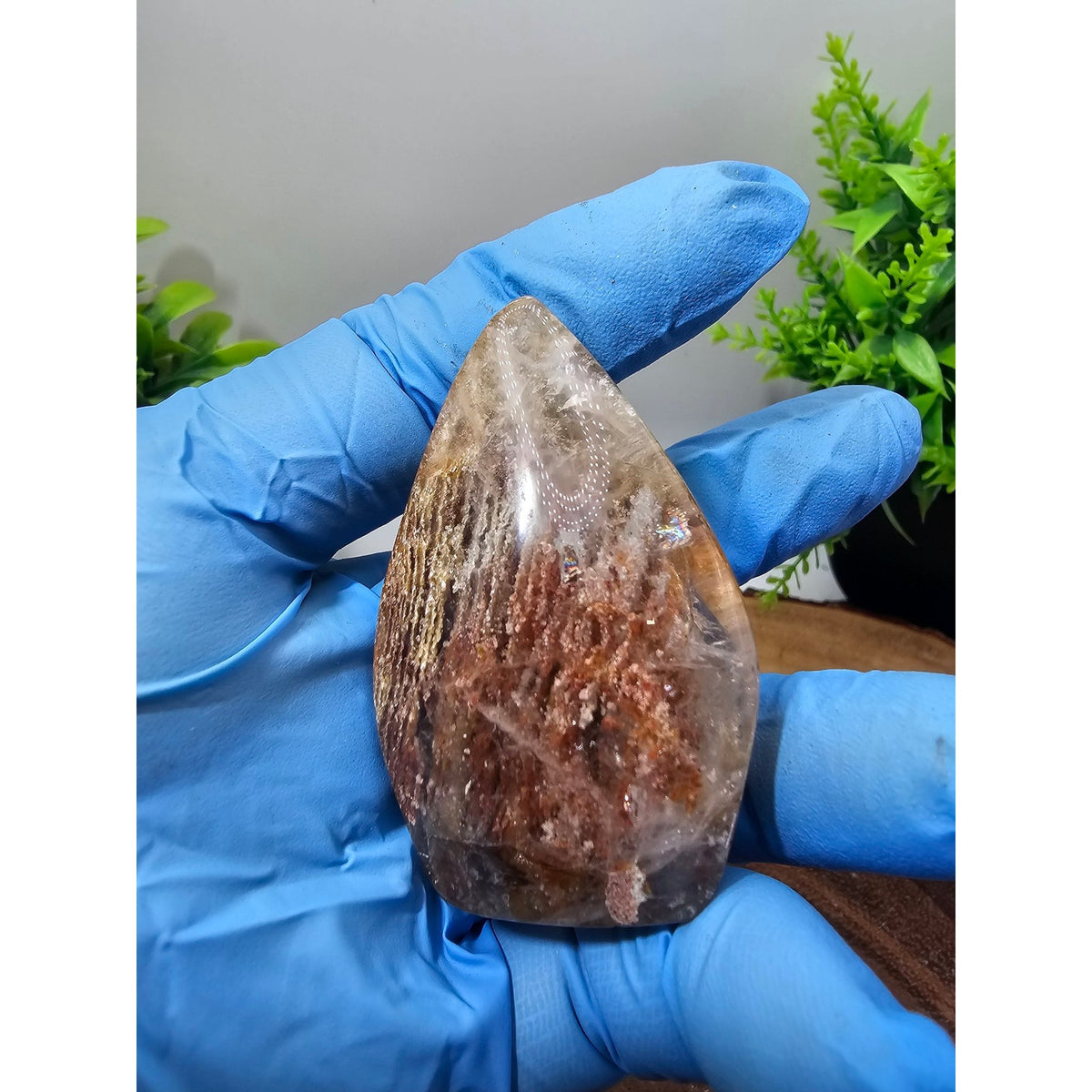 Red Amphibole Quartz Flame 55g — Angel Phantom Quartz