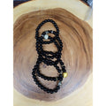 Natural Obsidian Stone Bracelets 5pc Set by CrystalCloud Company