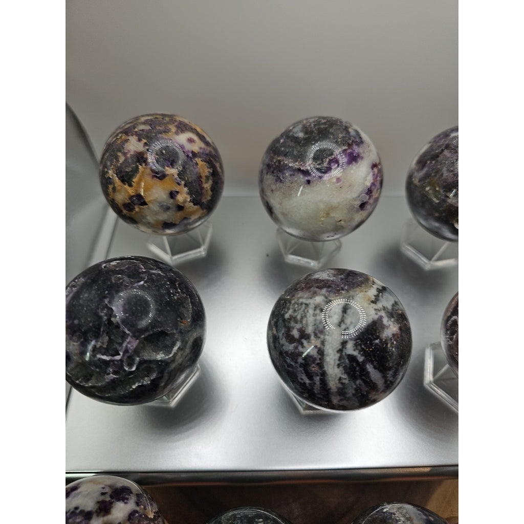 55mm To 65mm Natural Sphalerite Quartz Crystal W/wooden Stand 1 Each by CrystalCloud Company