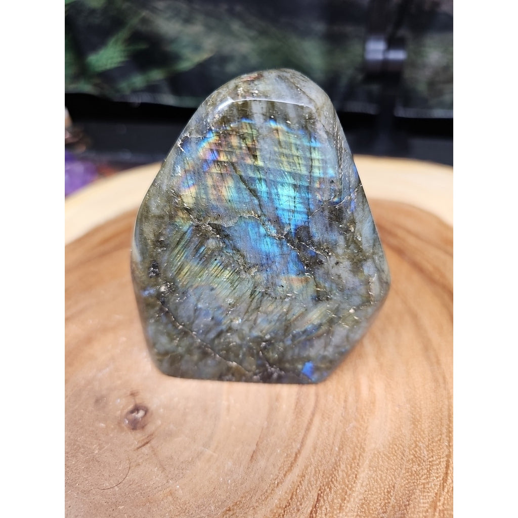 1.48LB 1Pcs Natural Rainbow Labradorite Crystal Spectrolite Stone by CrystalCloud Company