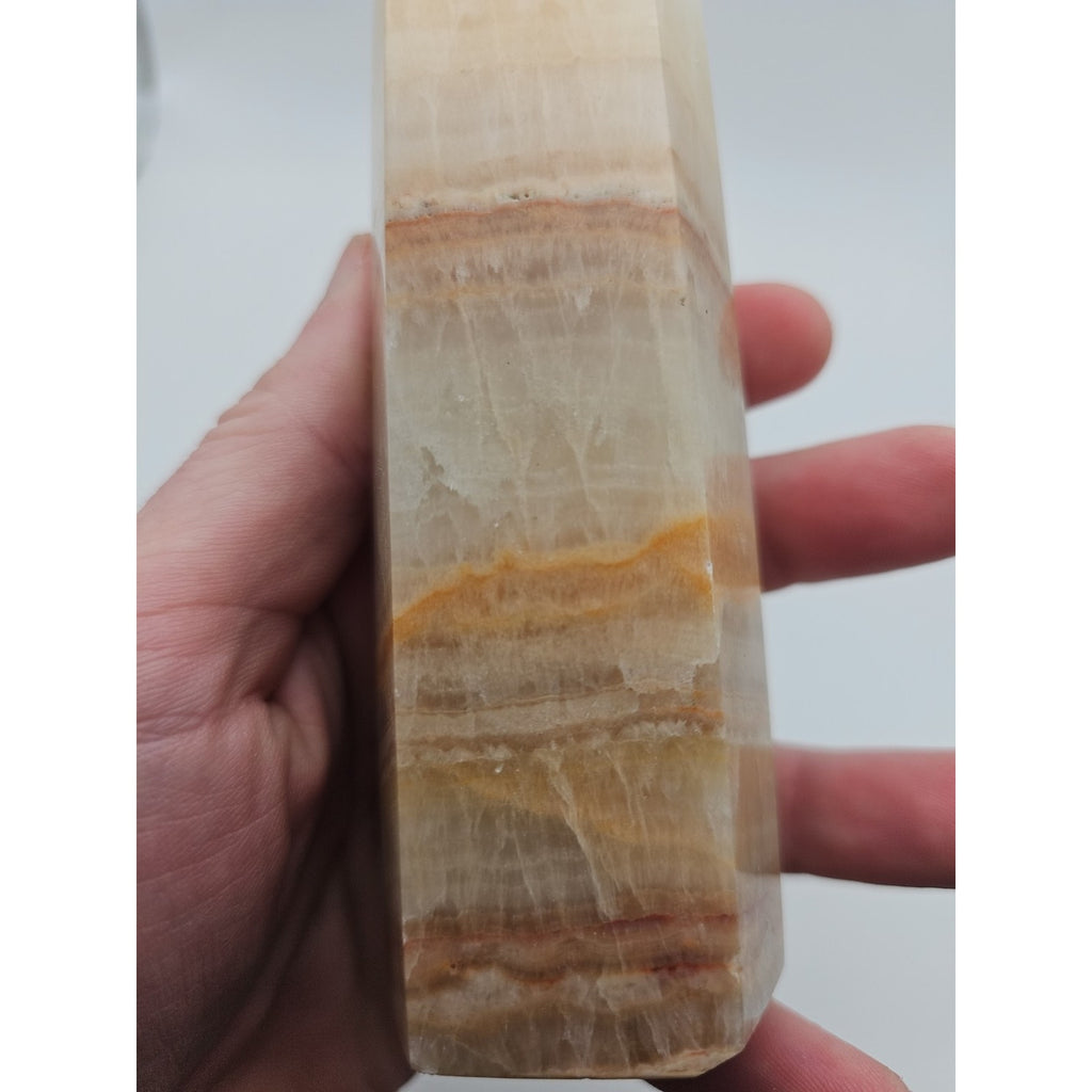 Quartz Crystal Tower 5.5in .90lbs Sandstone by CrystalCloud Company