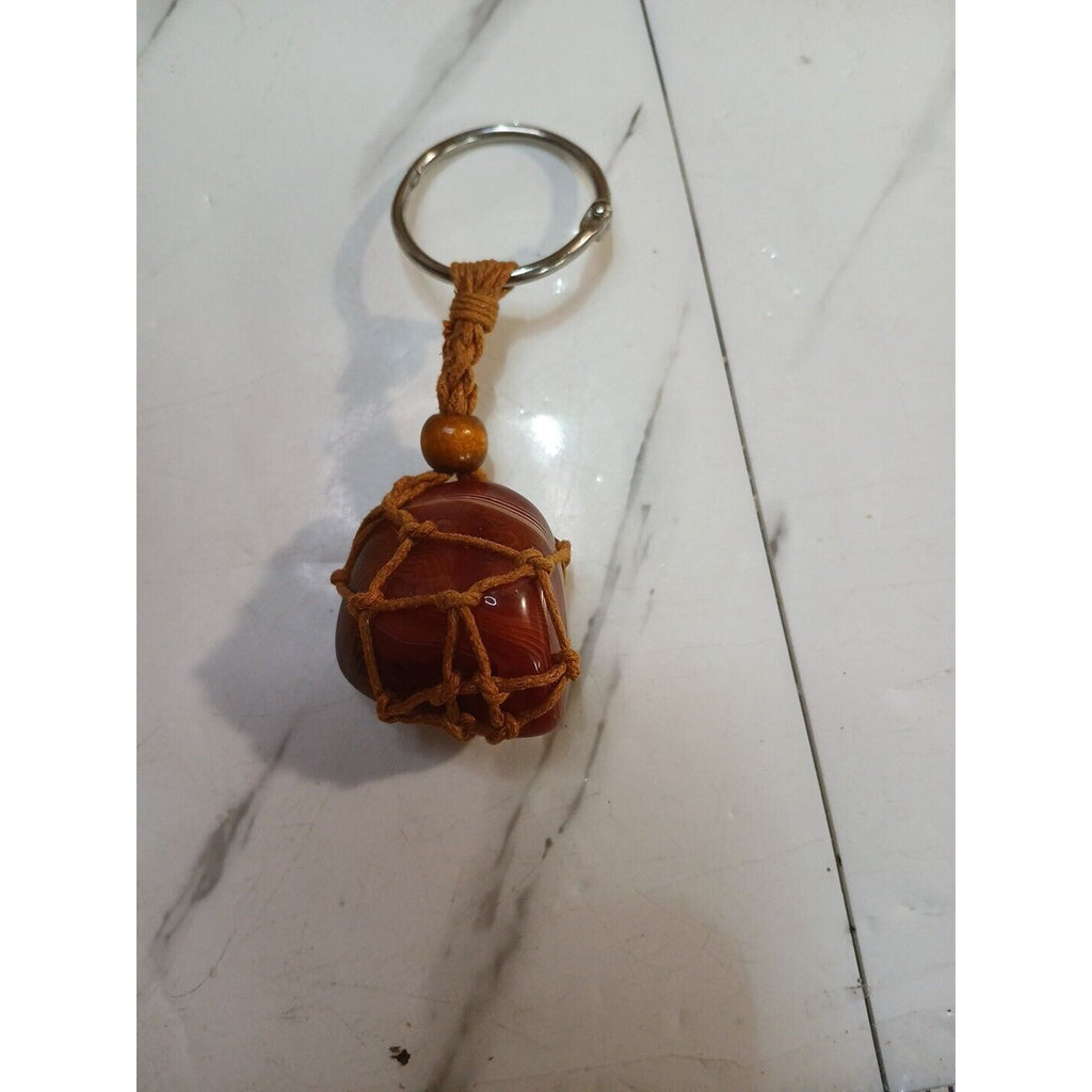 Agate key chain by CrystalCloud Company