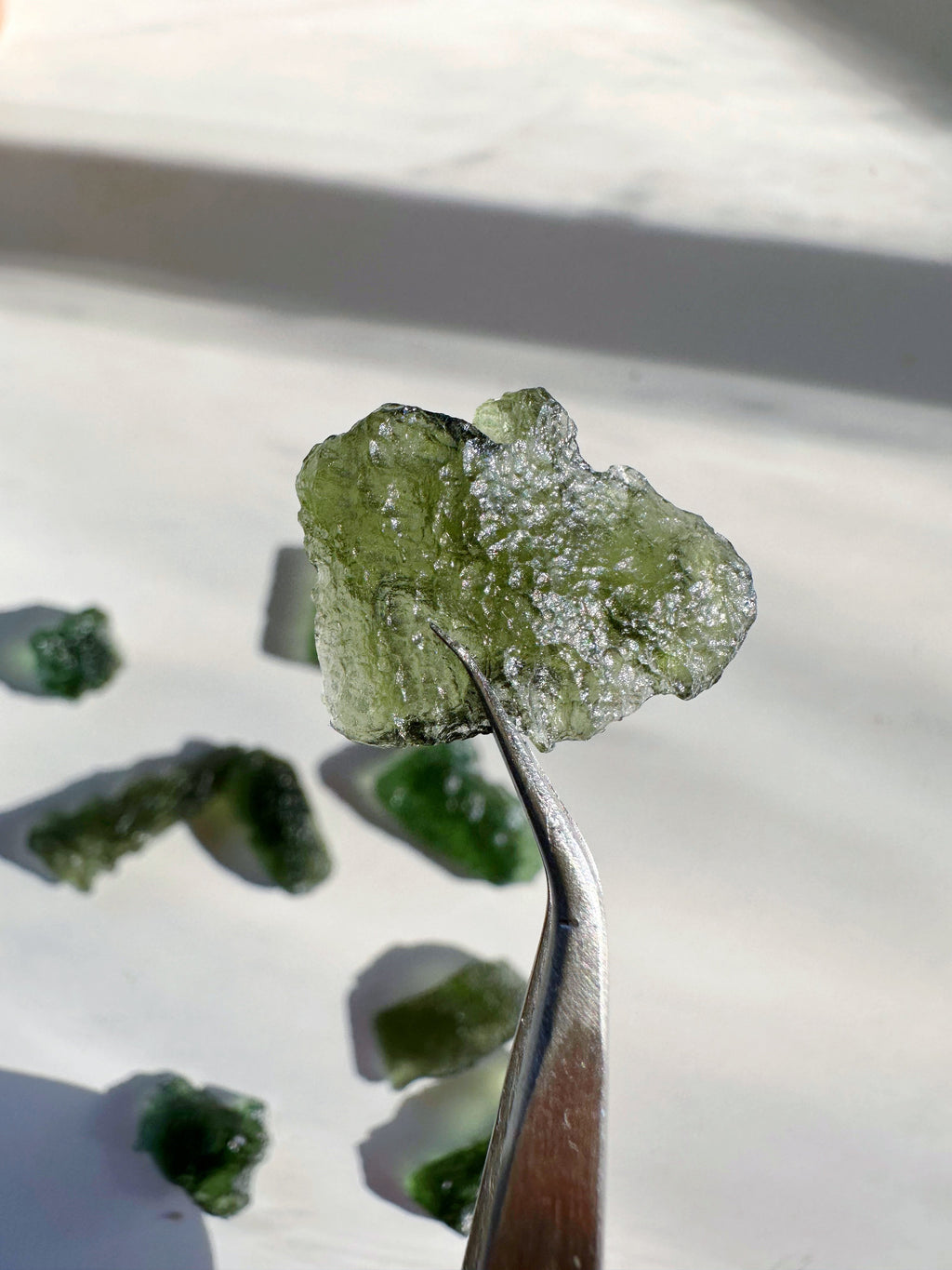 Chlum Moldavite #6 - AA