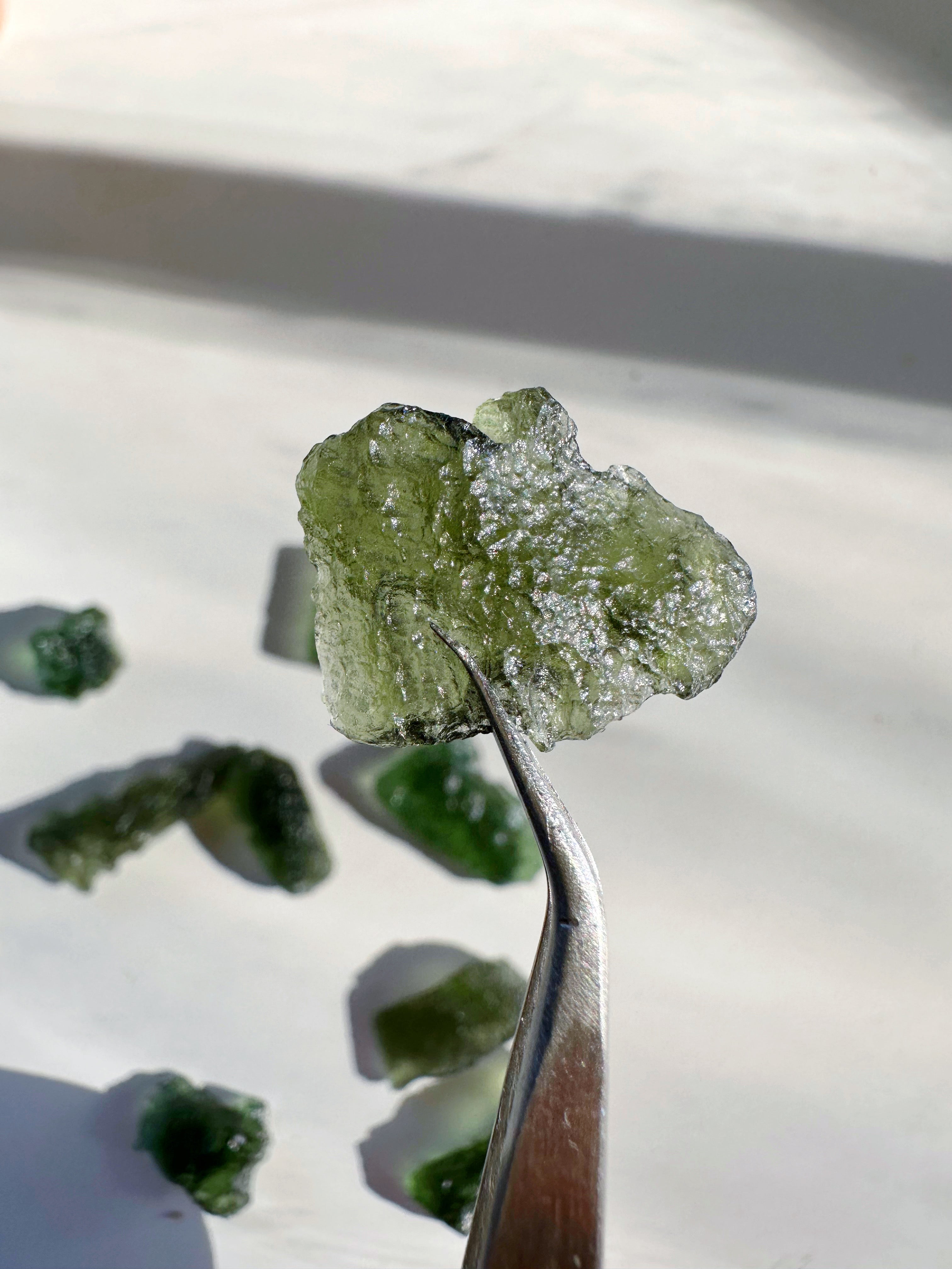 Chlum Moldavite #6 - AA
