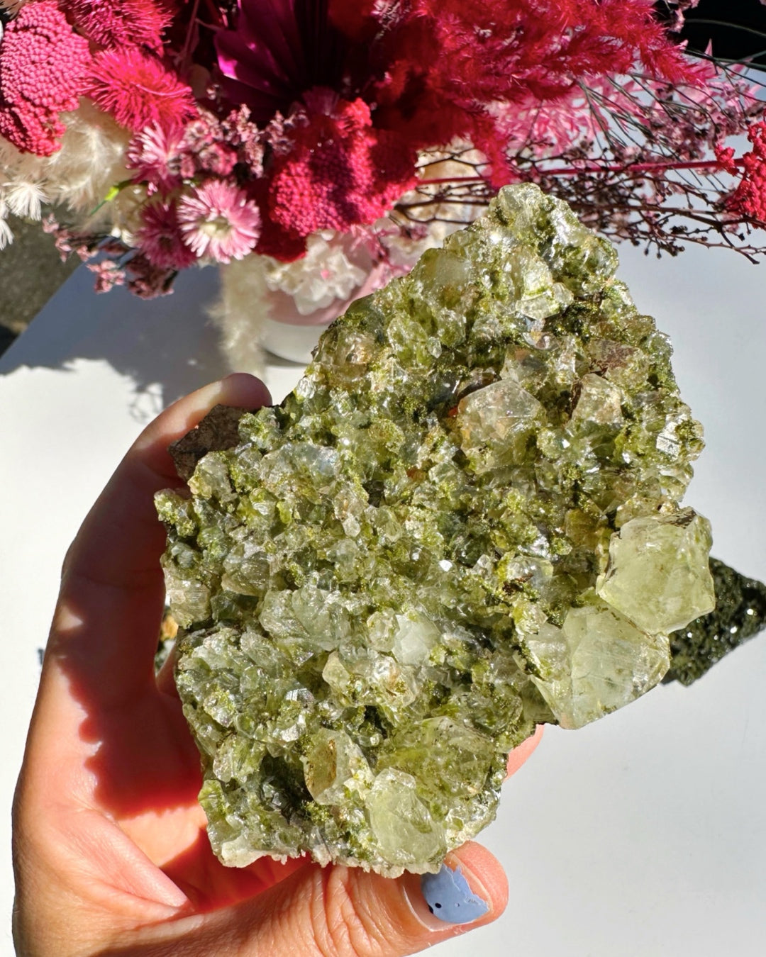 Epidote Quartz Cluster by Baltic Mermaid