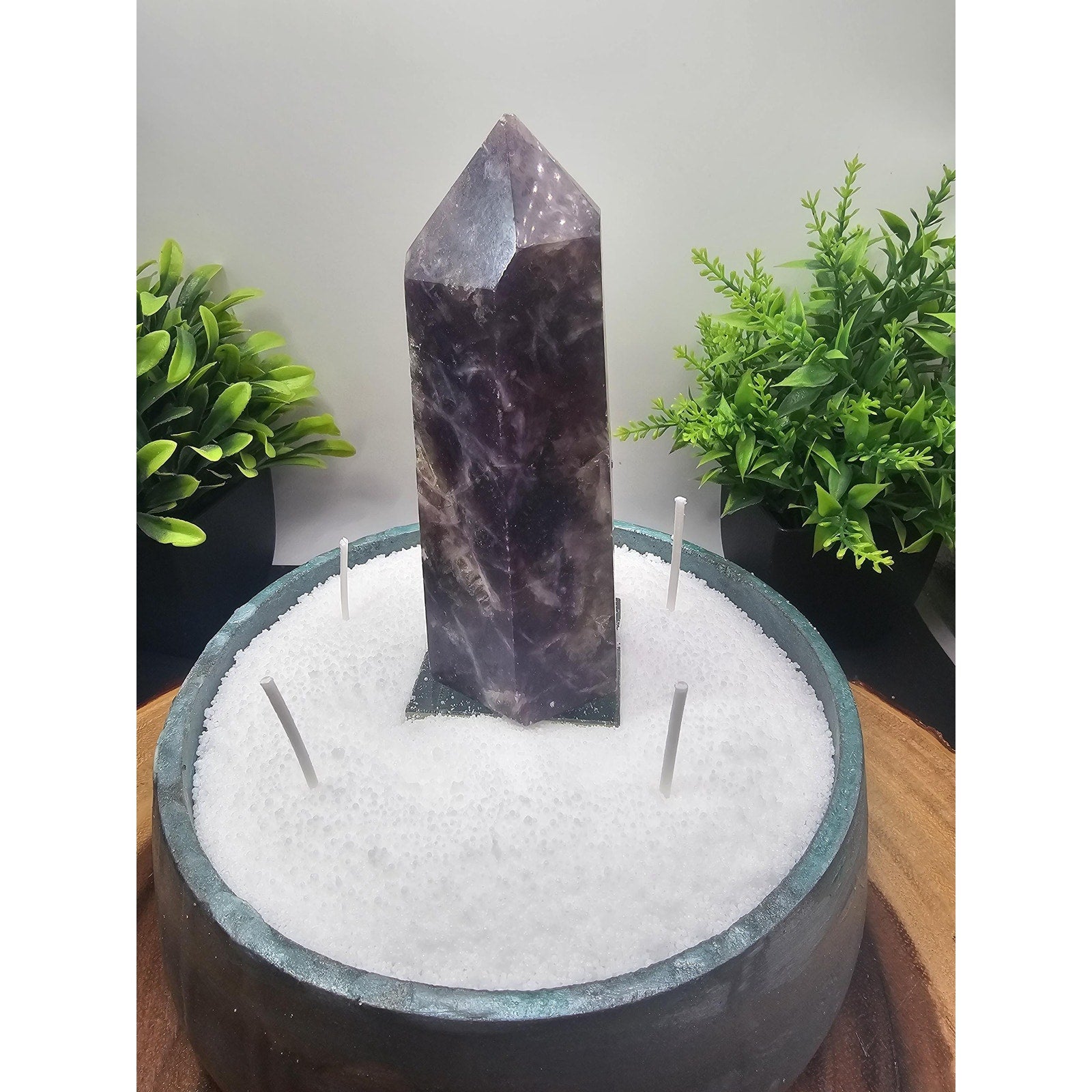Purple Mica Candle Vessel by CrystalCloud Company