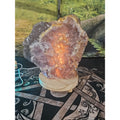11.9LB Natural fluorite quartz crystal Cluster specimen W/led Back Light Stand by CrystalCloud Company