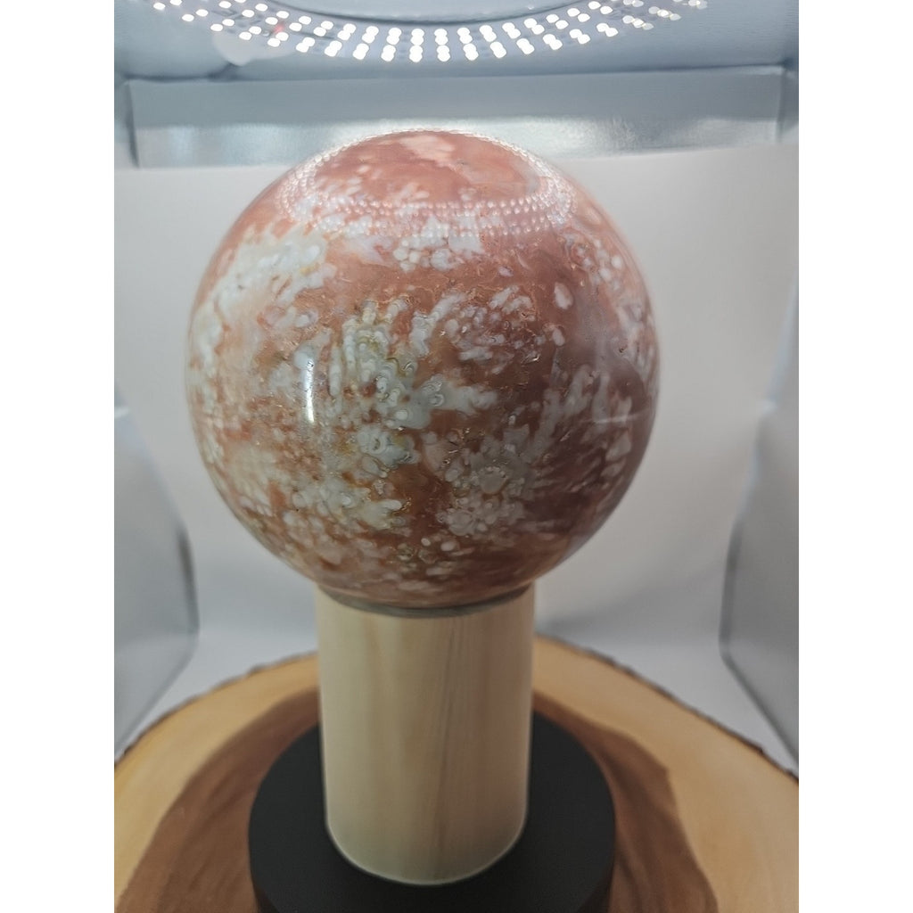 Natural Chocolate Agate Sphere - Grounding Madagascar Gem | 10.42LB by CrystalCloud Company