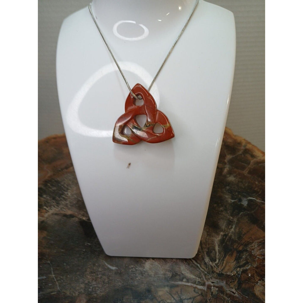Ocean Jasper Agate Necklace W/925 Silver Chain by CrystalCloud Company