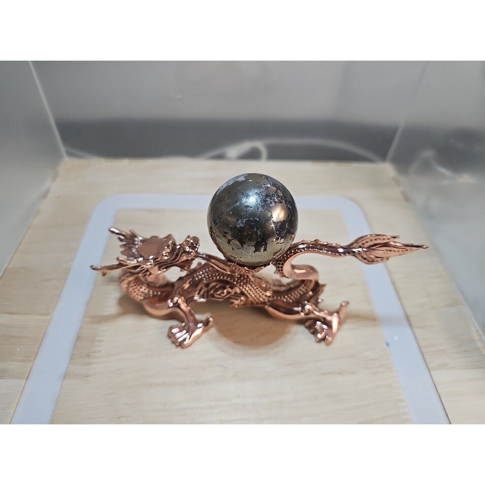Chalcopyrite Crystal Sphere — 187g, Carved Quartz Ball for Reiki Healing | CrystalCloud Company by CrystalCloud Company