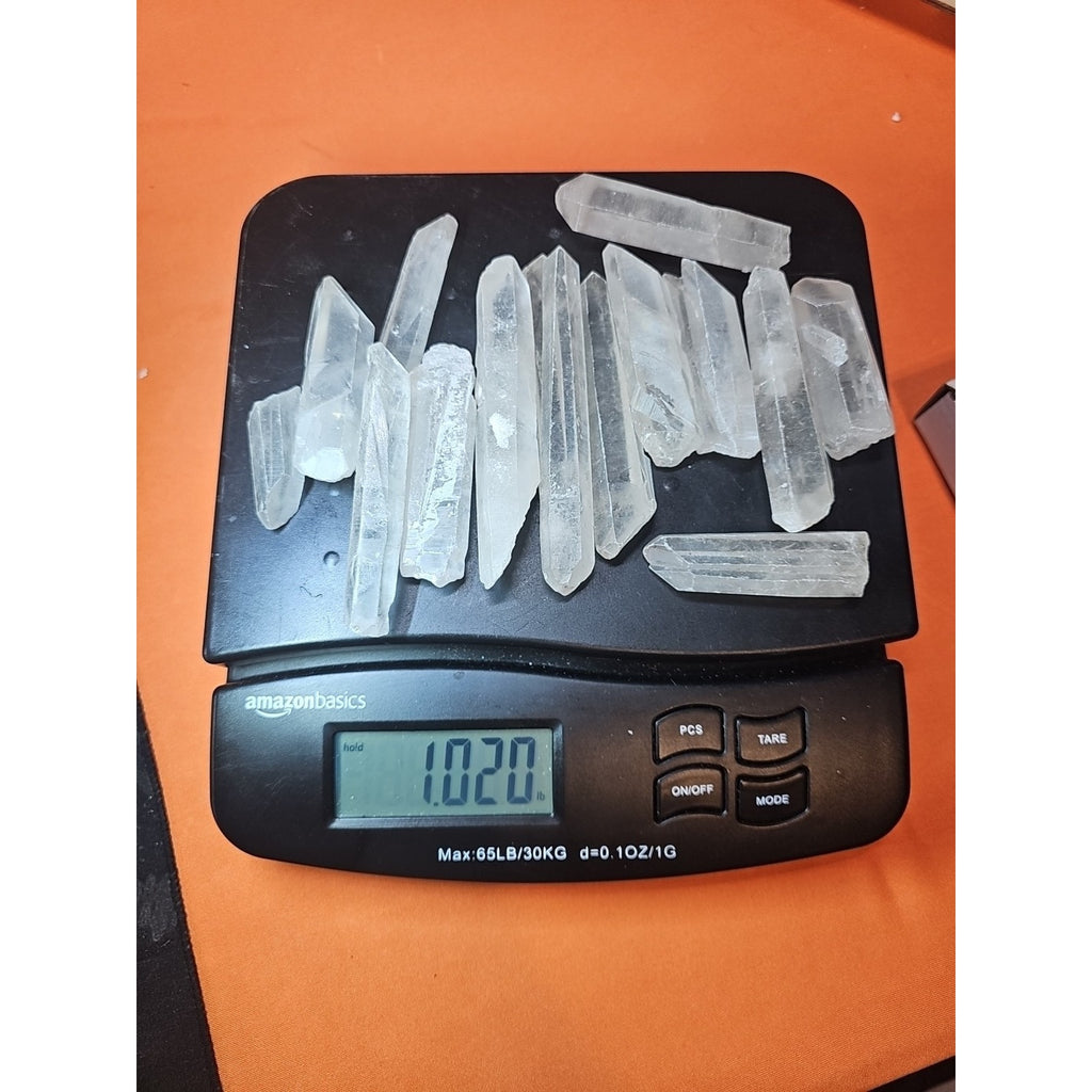 1lb Natural Clear Quartz Crystal Points Original Stones Brazil by CrystalCloud Company